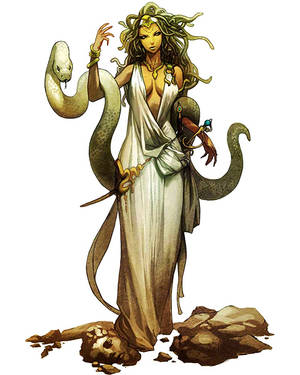 Anime Goddess Fire Porn - Greek Mythology Mermaids | medusa from the anime series Fairy Tail.