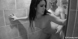 black white shower sex - Best Black and white Porn GIFs | Page 7