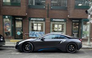 black car porn - Matte Black BMW i8 [2820x1763] [OC]
