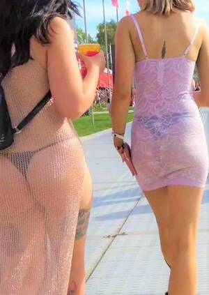 Hot Girl In See Through Clothes Porn - See Through Dress Showing Thong â€“ Sexy Candid Girls