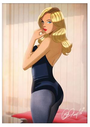 Black Canary Tied Up Porn - Black Canary Pin Up by Des Taylor