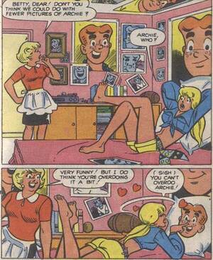 Betty Veronica Sex Porn - It puts the lotion on its skin