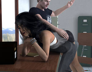 3d otk spanking - spanking in the office - Office Spanks spankred 3d - Naughty Office Girls