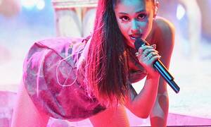 Ariana Grande Beach Porn - Ariana Grande grinds with Nicki Minaj during racy American Music Awards  routine | Daily Mail Online