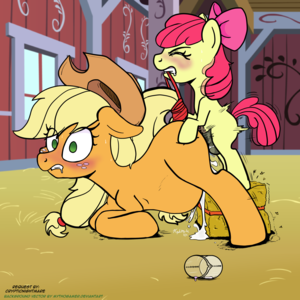 Mlp Porn Cum - Rule34 - If it exists, there is porn of it / kyokimute, mythogamer, apple  bloom (mlp), applejack (mlp) / 1665149
