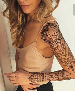 Henna Tattoo Porn - Arm Sleeve Tattoos, Tattoo Arm, Mandala Tattoo, Girly Tattoos, Small Tattoos,  Henna Tattoos, Permanent Tattoo, Tattoo Inspiration, Design Tattoos