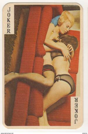 Classic Porn Cards - Playing Cards (classic) - EROTIC ( Porno , Pornographique , Hard XXX )  vintage single swap/playing card (1. pcs.)