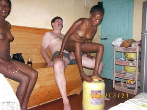 black homemade mom - Two black moms shared one old cock in this homemade porn in the sauna.  Original image #4 @ BlackFuck