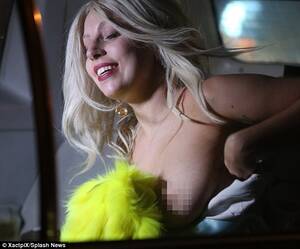 lady gaga tits videos - Lady Gaga exposes her breast while filming in NYC | Daily Mail Online