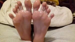 cum footjob between toes - Spreading thick cum between my toes, cum on feet - Feet9