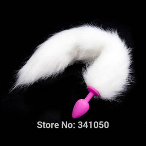 Anal Sex Toys Tails - Tabuy White Fox Tail Anal Butt Plug Silicone Anus Butt Plug Fetish Porno  Erotic Sex Products