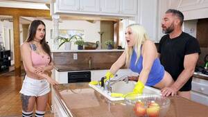 fuck in kitchen - Christie Stevens gets fucked by Charles Dera in the kitchen - Porn Movies -  3Movs