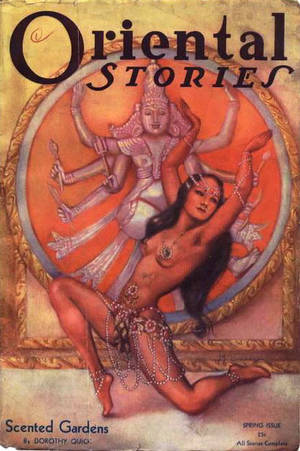 asian erotic fiction - Oriental Stories, Spring 1932 issue. The very first cover by Margaret  Brundage, soon