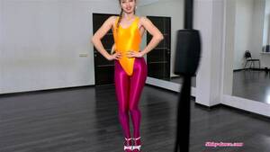 Aerobics Spandex Porn - Watch Christina shiny dance in leotard - Solo, Fetish, Blonde Porn -  SpankBang