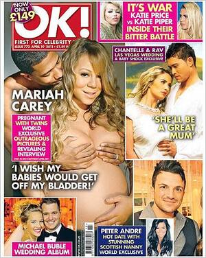 Mariah Carey Naked Porn - Mariah And Nick Really Go Nude For OK Magazine