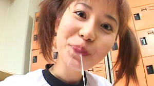 japanese cum eaters - Cum-eating Japanese babe love sperm so much! - Hell Porno