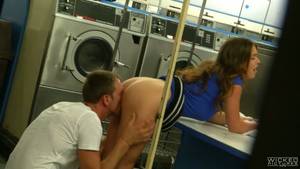 laundry voyeur cam - Hidden cam catches Alice Lighthouse fucking handsome stranger in a laundry