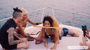 bound gangbang boat - Free HD S&M gang-bang on a boat Porn Video