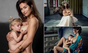 breastfeeding naked tits - Woman hits out at breastfeeding shamers by nursing while naked | Daily Mail  Online