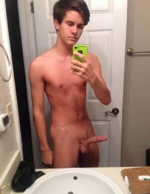 long skinny cock hard - Slim Nude Teen With A Long Thin Cock - Nude Men Post