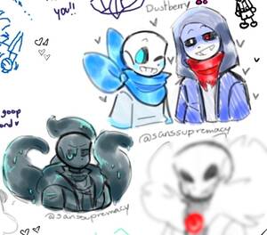 Dust X Blueberry Porn - The Sans Dumpster â€” Aggie doodles. A little nightmare drawing and sum...