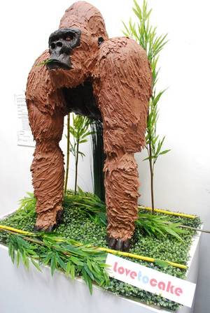 3d Gorilla Animal Porn - Chocolate gorilla cake