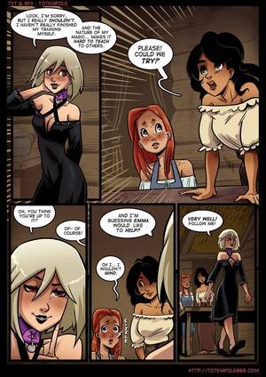 Cartoon Porn Lesbian Threesome - The Cummoner: lesbian threesome - Comics - Hentai W