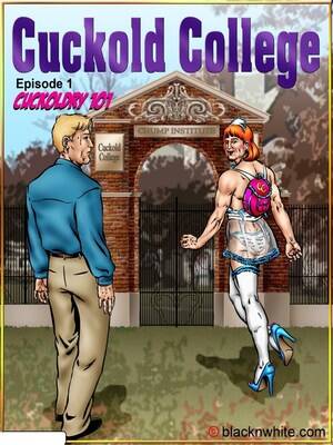 interracial coed collegiate cartoons - Cuckold College 1 & 2- BlacknWhite 8muses Interracial Comics - 8 Muses Sex  Comics