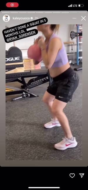 kaley cuoco hardcore interracial - Kaley Cuoco Is Major Fitspo In Her 1st Pregnancy Workout IG Video