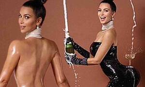 Kim Kardashian Playboy Porn - Kim Kardashian bares her full bottom for Paper magazine cover | Daily Mail  Online