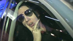 Marilyn Manson Porn - Marilyn Manson steals paparazzi's