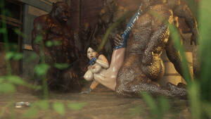 monster gangbang - Digital art: monster gangbang porn pics