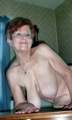 grannies long tits - Big saggy granny - 70 photo