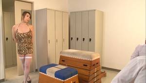 japanese sex on table - ... Busty Japanese teacher Yumi Kazama gets body and pussy stimulated