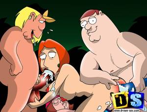 Cartoon Porn Family Guy Drawing - Family Guy's wild orgy