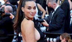 celebrity nipple slip oops upskirt - Camelia Jordana at the Cannes Film Festival! Nip Slip + Upskirt! - The Nip  Slip
