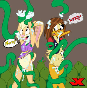 Looney Tunes Lola Bunny Porn Tenticals - Rule 34 - 2girls anthro arms above head arms behind back blonde hair  breasts brown hair duck female femsub fur furry jk lola bunny looney tunes  multiple girls multiple subs new lola