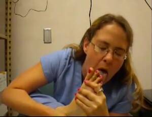 licking nurse feet - Nurse licks her own feet - Feet9