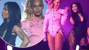 beyonce anal sex - Beyonce and Nicki Minaj gyrate and twerk through sexually charged  performance of 'Feeling Myself' at Tidal X concert - Irish Mirror Online
