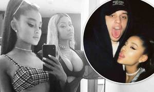 Ariana Grande Porn Tits - Ariana Grande says Nicki Minaj's 'big t*tt**s' lyrics are about her... and  Pete Davidson agrees | Daily Mail Online