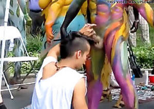 asian body painting festival - Body Painting Porn