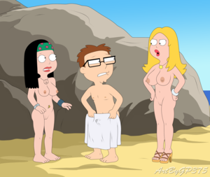 American Dad Porn Beach - Rule 34 - 1boy 2girls 4 fingers 4 toes accurate art style age difference american  dad angry beach big breasts black hair blonde hair breasts brother brother  and sister brown hair casual