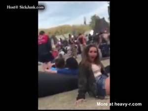 gangbang music - Teen Slut Makes Two Guys Lick Her Pussy At Music Festival