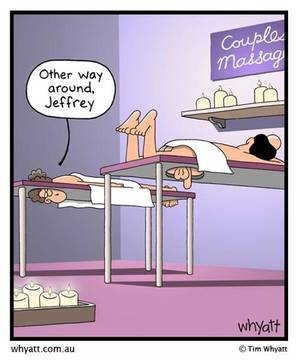 cartoon boobs massage - Funny Massage Cartoons | ... Old, Senior Citizen Humor - Old age jokes