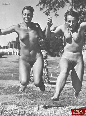 camp nudist gallery - ... Vintage nudist going fully naked on the natural camping