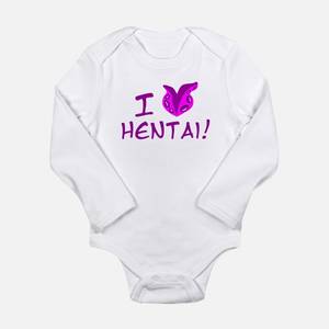 baby hentai - I Heart Hentai Long Sleeve Infant Bodysuit