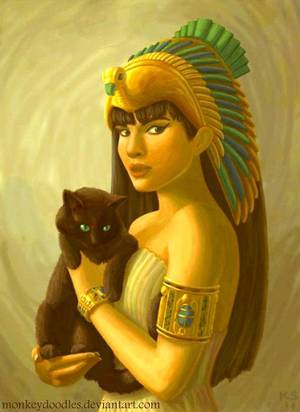 Bast Egyptian Goddess Porn Story - Bast- egyptian goddess of cats, champion of Ra after Sekhmet / This  depiction looks like my cat, Velvet, is being held by Bast.