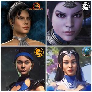 Asian Hispanic Porn Star Eye - Evolution of Kitana's face in NRS Mk games. : r/MortalKombat