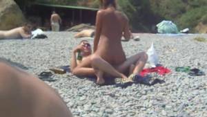 beach fucking voyeur - Couple fucking at the public beach and everyone is looking