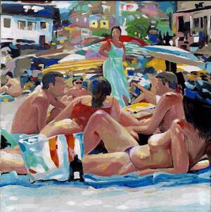 france nude beach live webcam - Sun Lovers. Giclee Prints From My Original Nude Beach Nudist European Beach  French Riviera Sun Lovers Art of Frankgee - Etsy